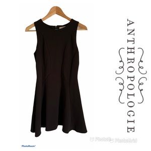 ANTHROPOLOGIE Elodie Black Sleeveless Dress Sz S